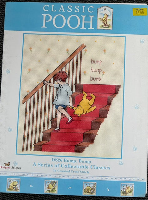 Counted Cross Stitch Chart - Classic Pooh - DS26 Bump, Bump