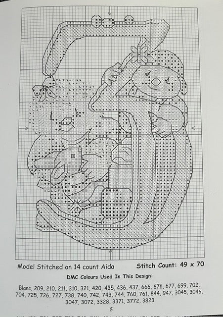 Counted Cross Stitch Chart Book - Country Companions - NUMBERS