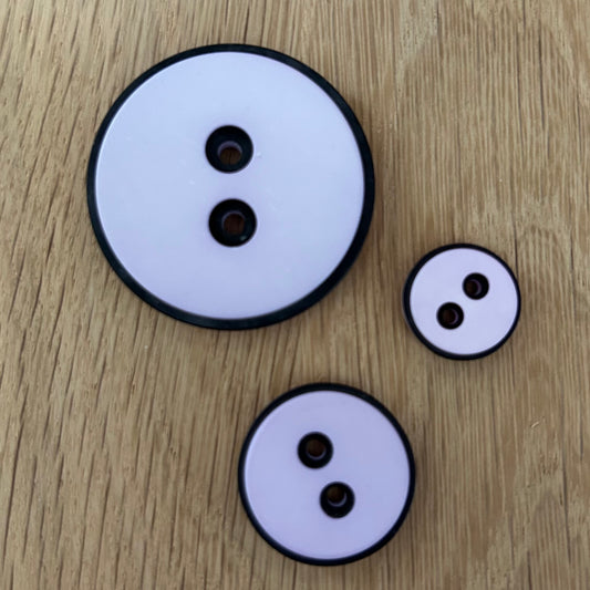 2 Hole Button - Lilac/Lavender - 3 Sizes Available