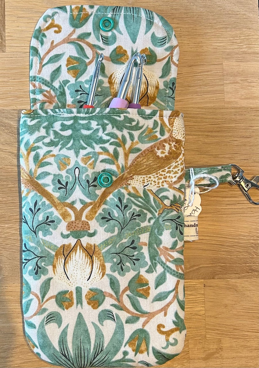 Handmade Fabric Pouch - William Morris - Strawberry Thief (Small)