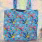 Handmade Large Tote/Project Bag - Tropical Birds