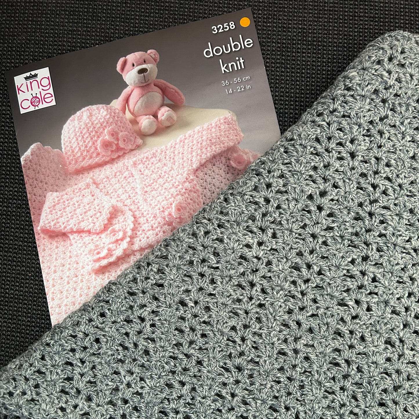 Crochet Pattern 3258 - Bolero, Hat and Pram Blanket Crocheted in Comfort DK