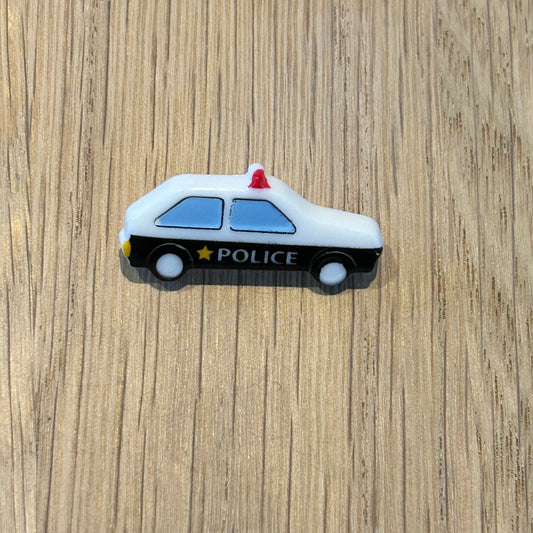 Button with Shank - 25mm  - Police Car