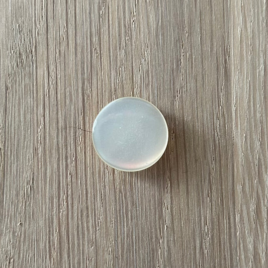Button with Shank - 14mm - Pearlescent Pale Lemon