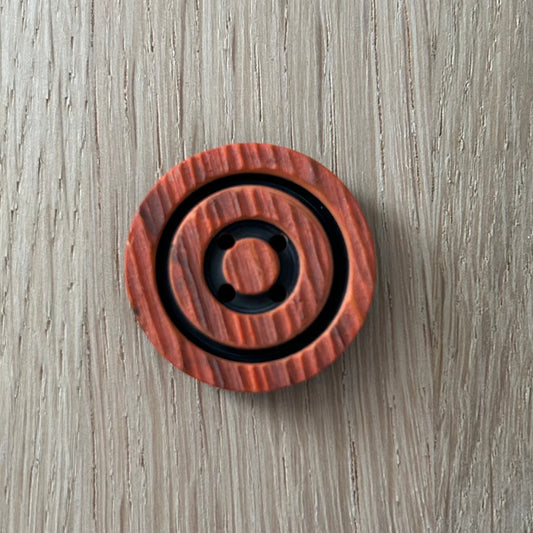 2 Hole Button - 28mm - Rust