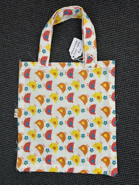 Handmade Flat Mini Bag - Chicks