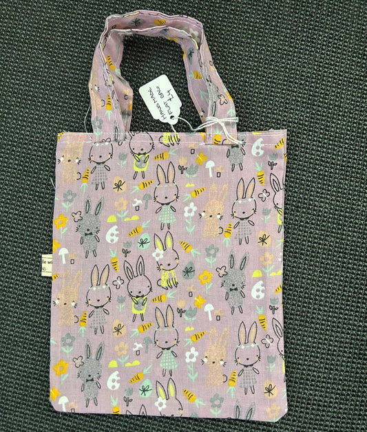Handmade Flat Mini Bag - Easter Animals