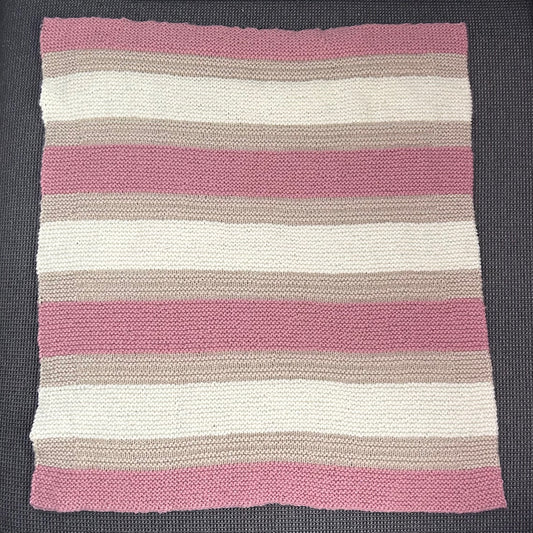 Hand Knitted - Baby Car Seat Blanket