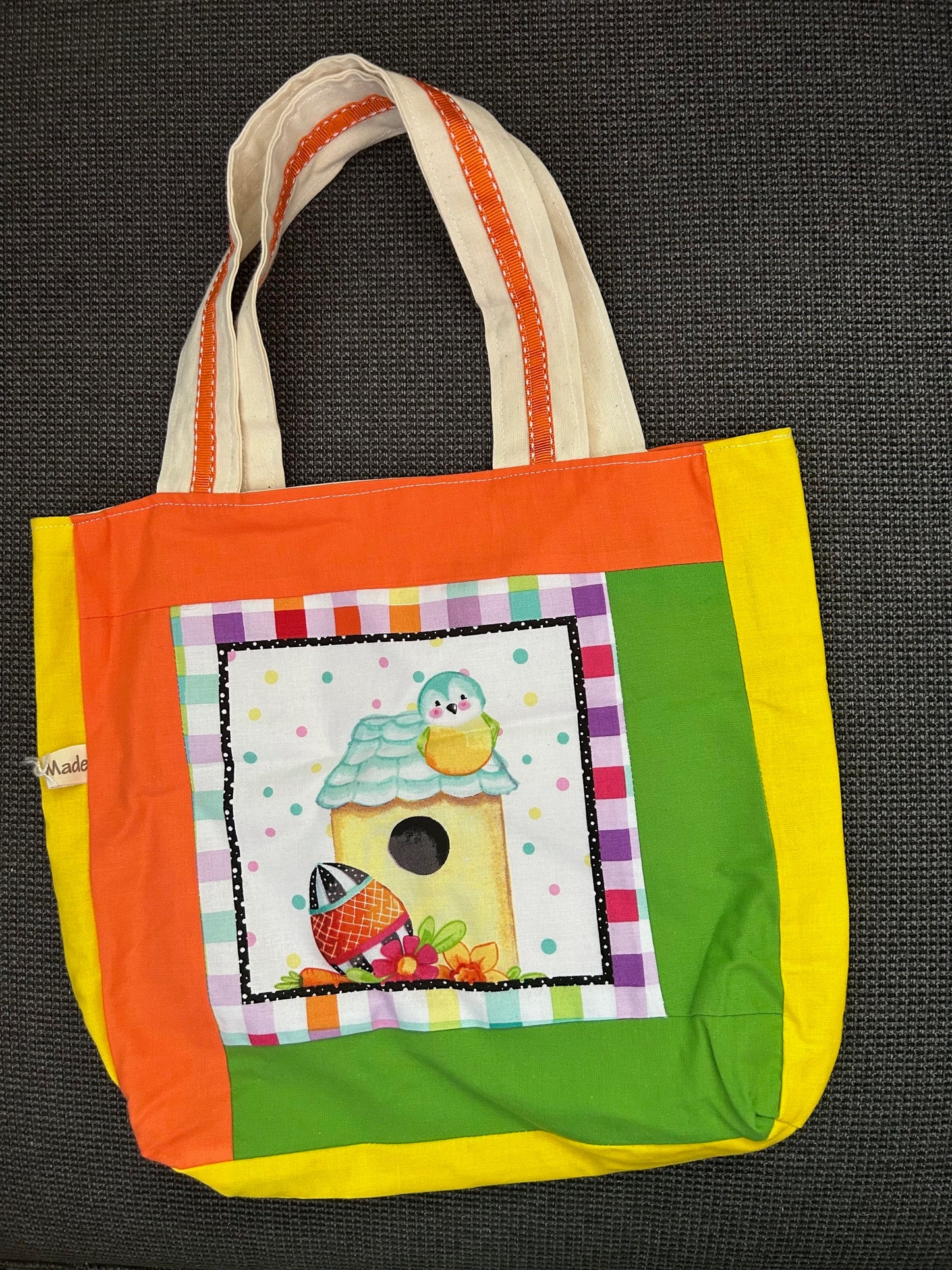 Handmade Project Bag - Bright Chick - Yellow
