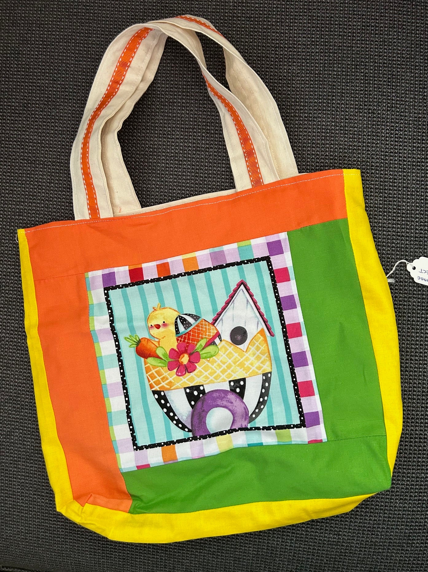 Handmade Project Bag - Bright Chick - Yellow