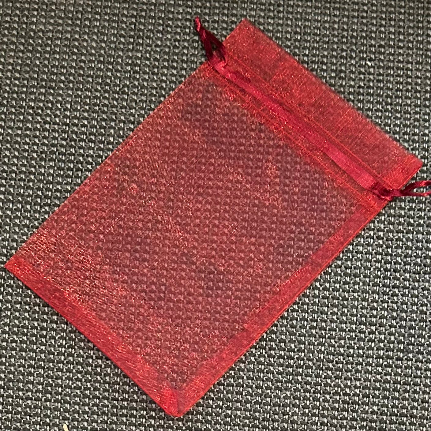 Coloured Organza Drawstring Bag - 14cm x 9 cm