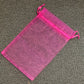 Coloured Organza Drawstring Bag - 14cm x 9 cm