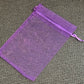 Coloured Organza Drawstring Bag - 14cm x 9 cm