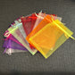 Coloured Organza Drawstring Bag - 14cm x 9 cm