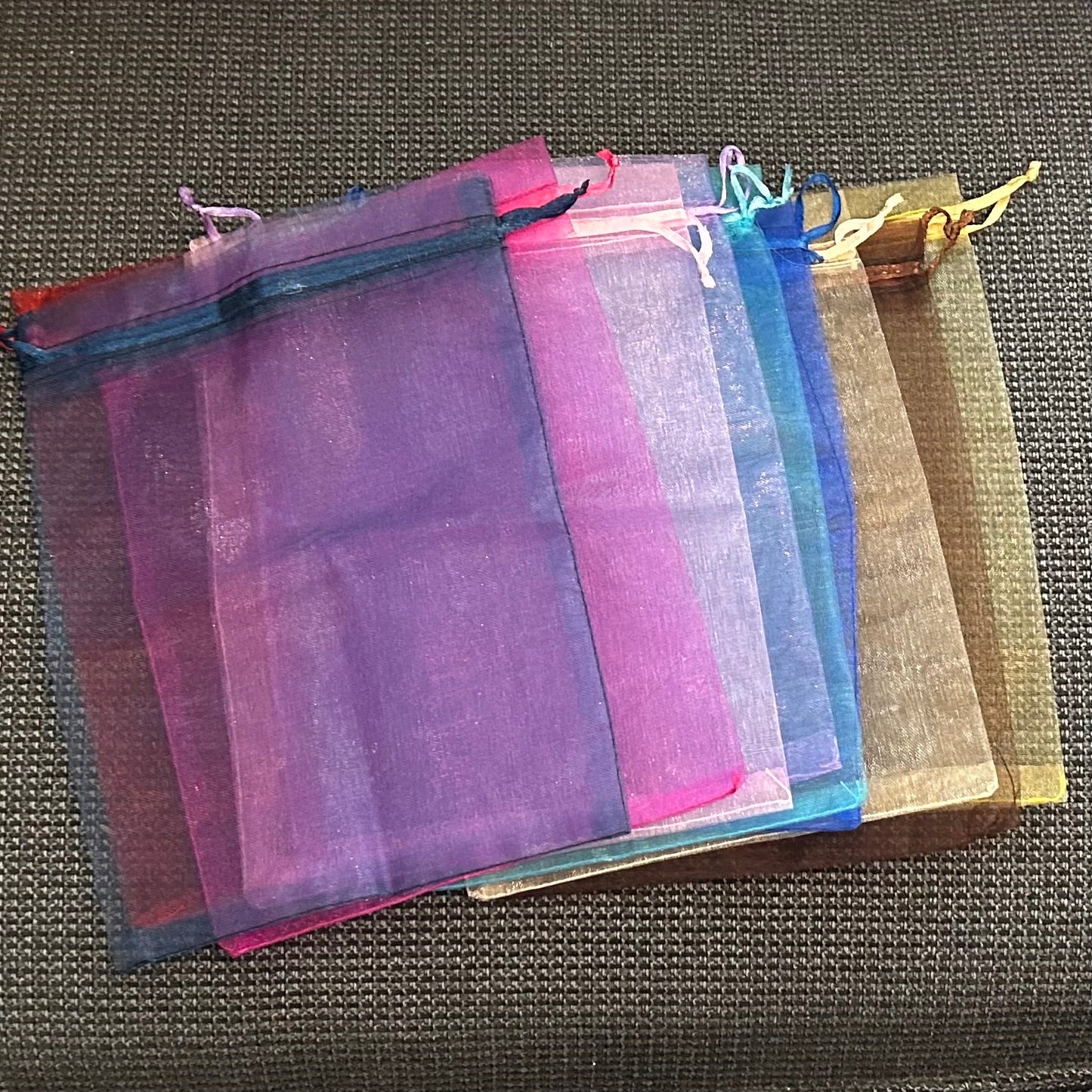 Coloured Organza Drawstring Bag - 20cm x 15cm