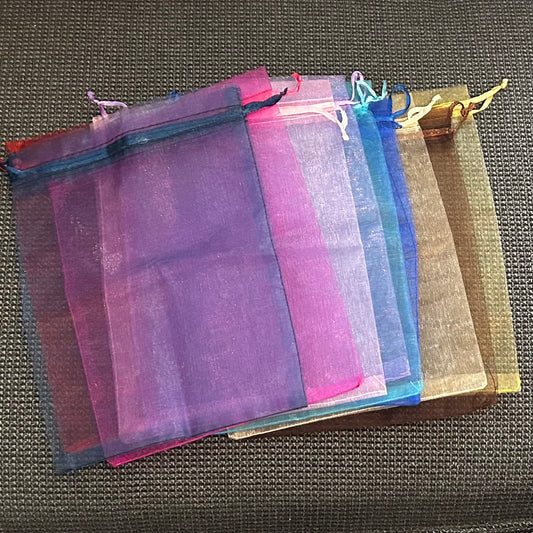 Coloured Organza Drawstring Bag - 20cm x 15cm