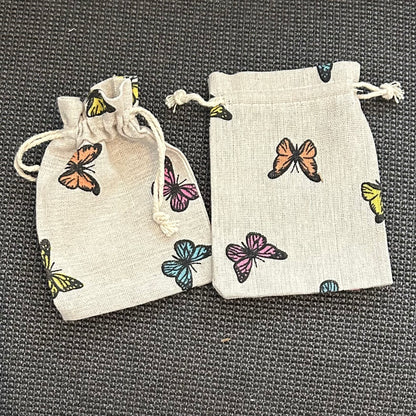 Drawstring Linen Gift Bag - 14cm x 10cm