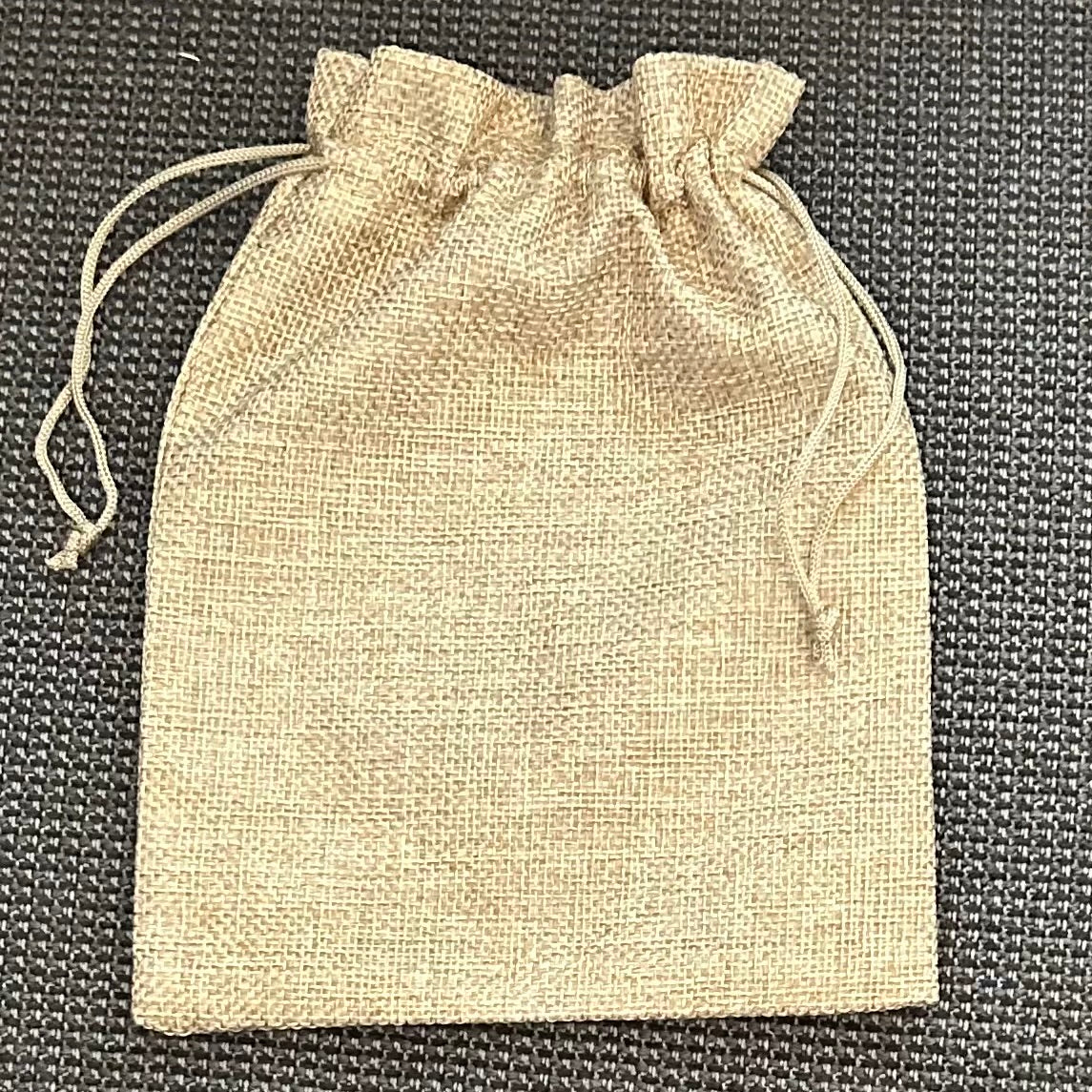 Drawstring Linen Gift Bag - 19cm x 15cm