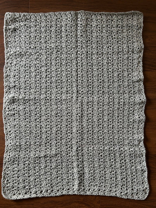 Hand Crocheted - Baby Blanket - Simply Denim