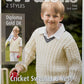 Knitting Pattern 3886 - Men's/Boys Cricket Sweater & Vest in DK