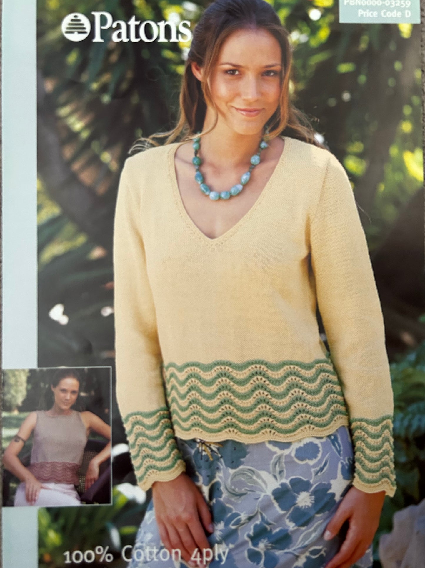 Knitting Pattern 3259 - Sweater & Top in Cotton 4 Ply