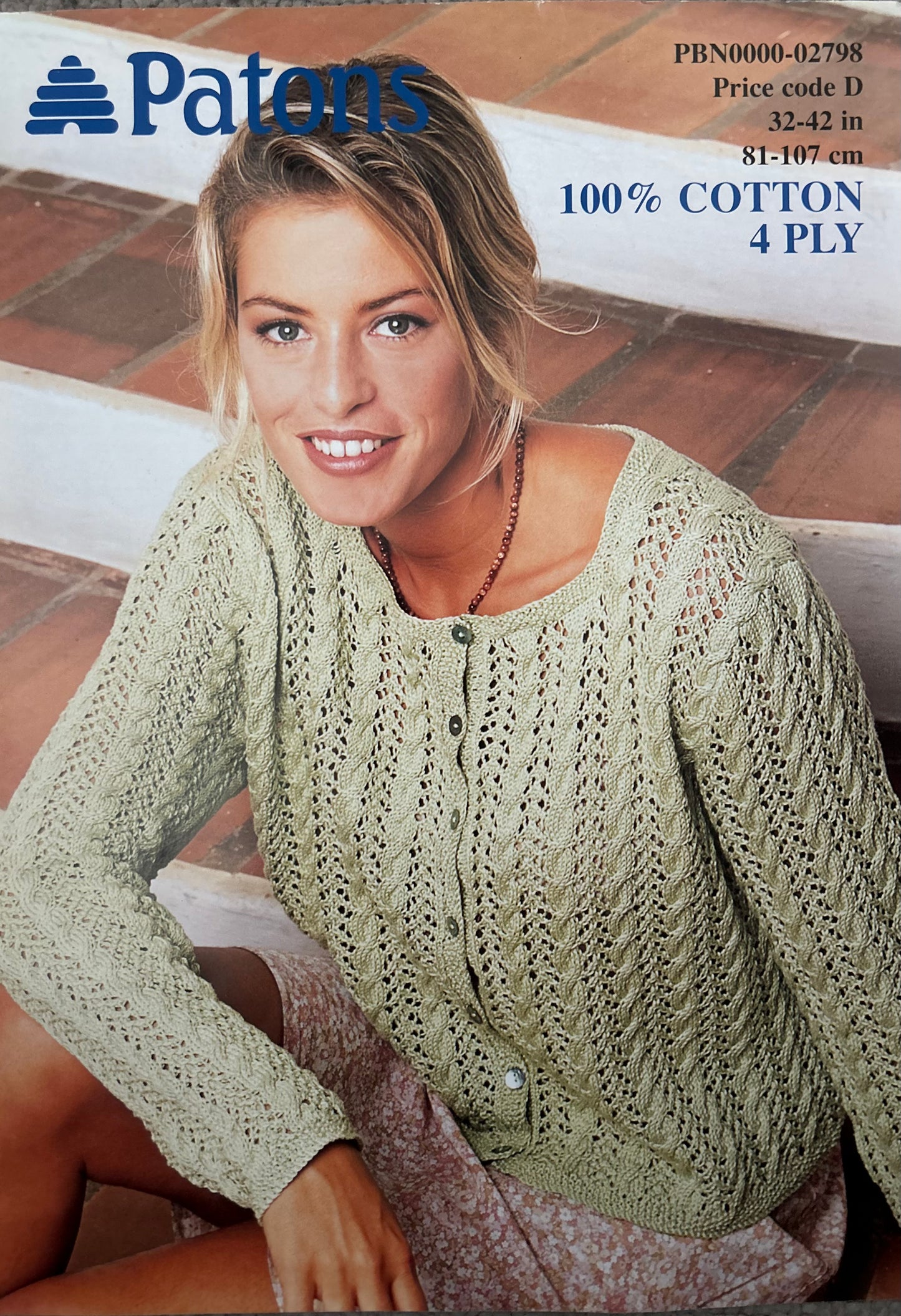 Knitting Pattern 2798 - Lace & Cable Cardigan in Cotton 4 Ply