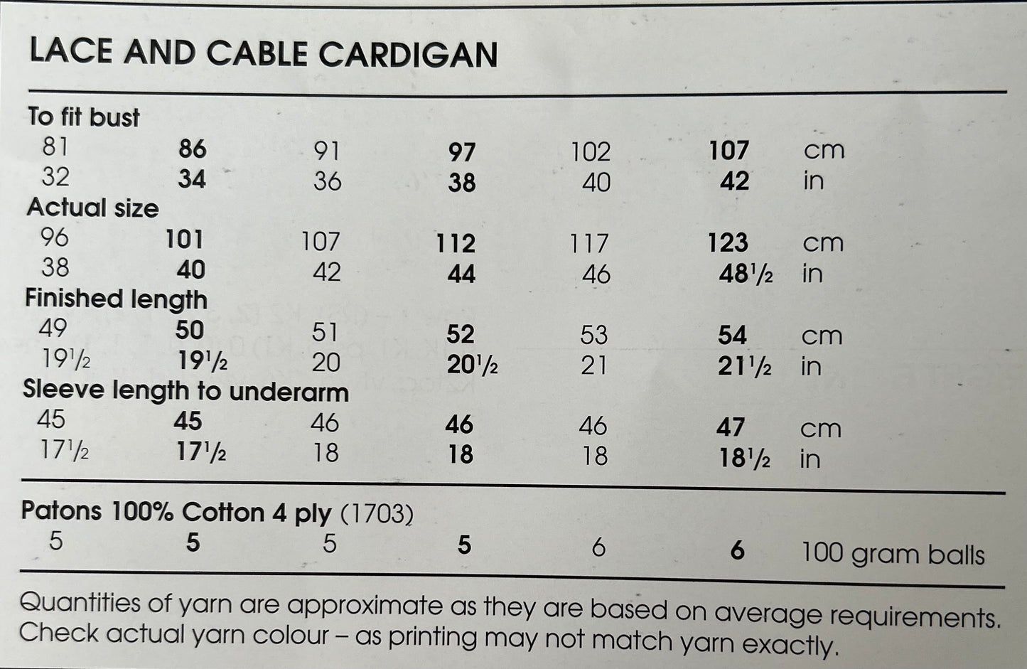 Knitting Pattern 2798 - Lace & Cable Cardigan in Cotton 4 Ply