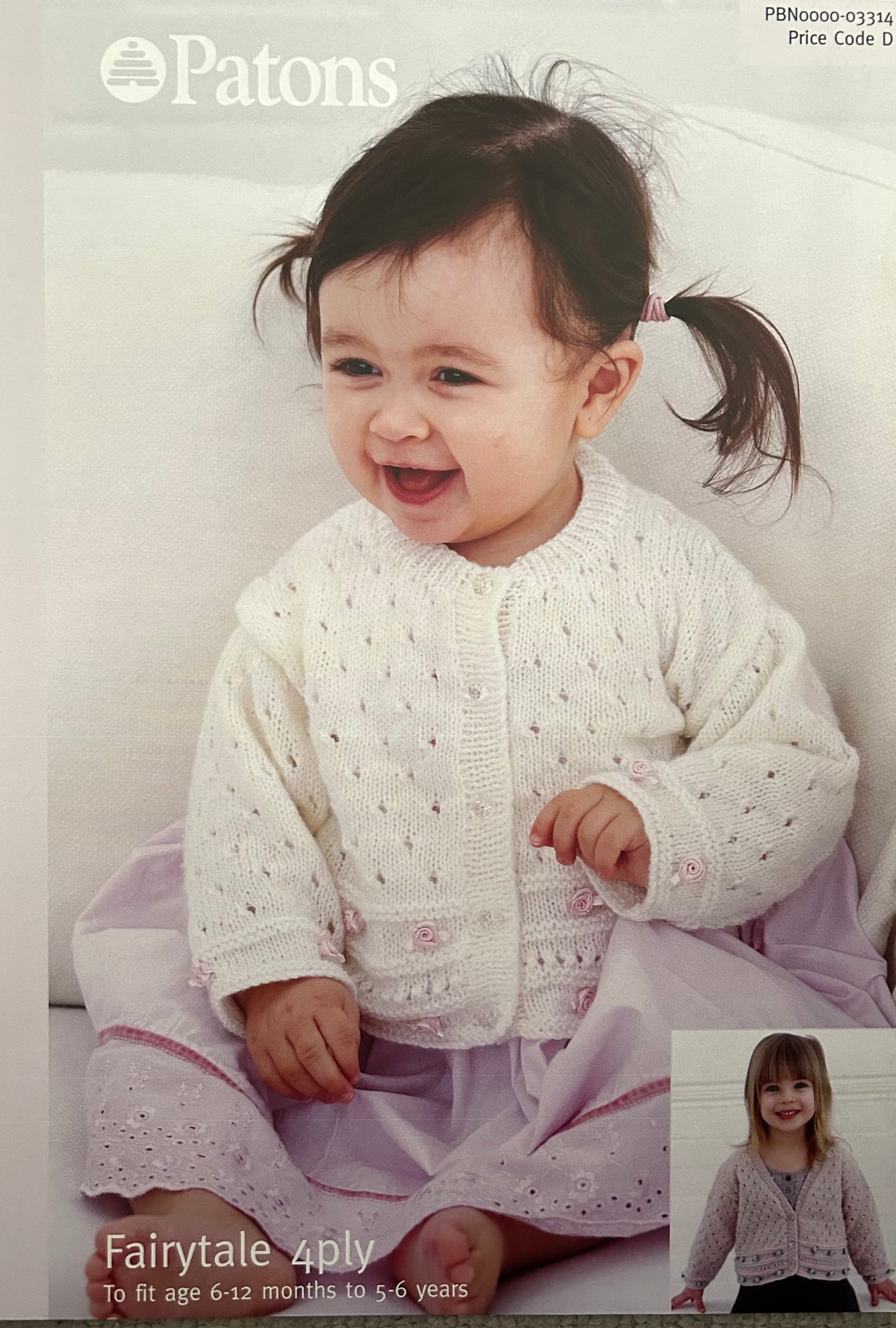 Knitting Pattern 3314 - Eyelet Cardigans in 4 Ply