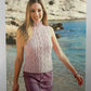 Knitting Pattern 3049 - Lacy Rib Top in Cotton DK