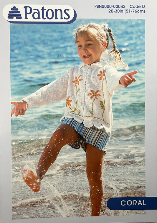 Knitting Pattern 3042 - Flower Cardigan in DK