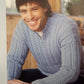 Knitting Pattern 3328 - Zip Necked Mans Sweater in Aran