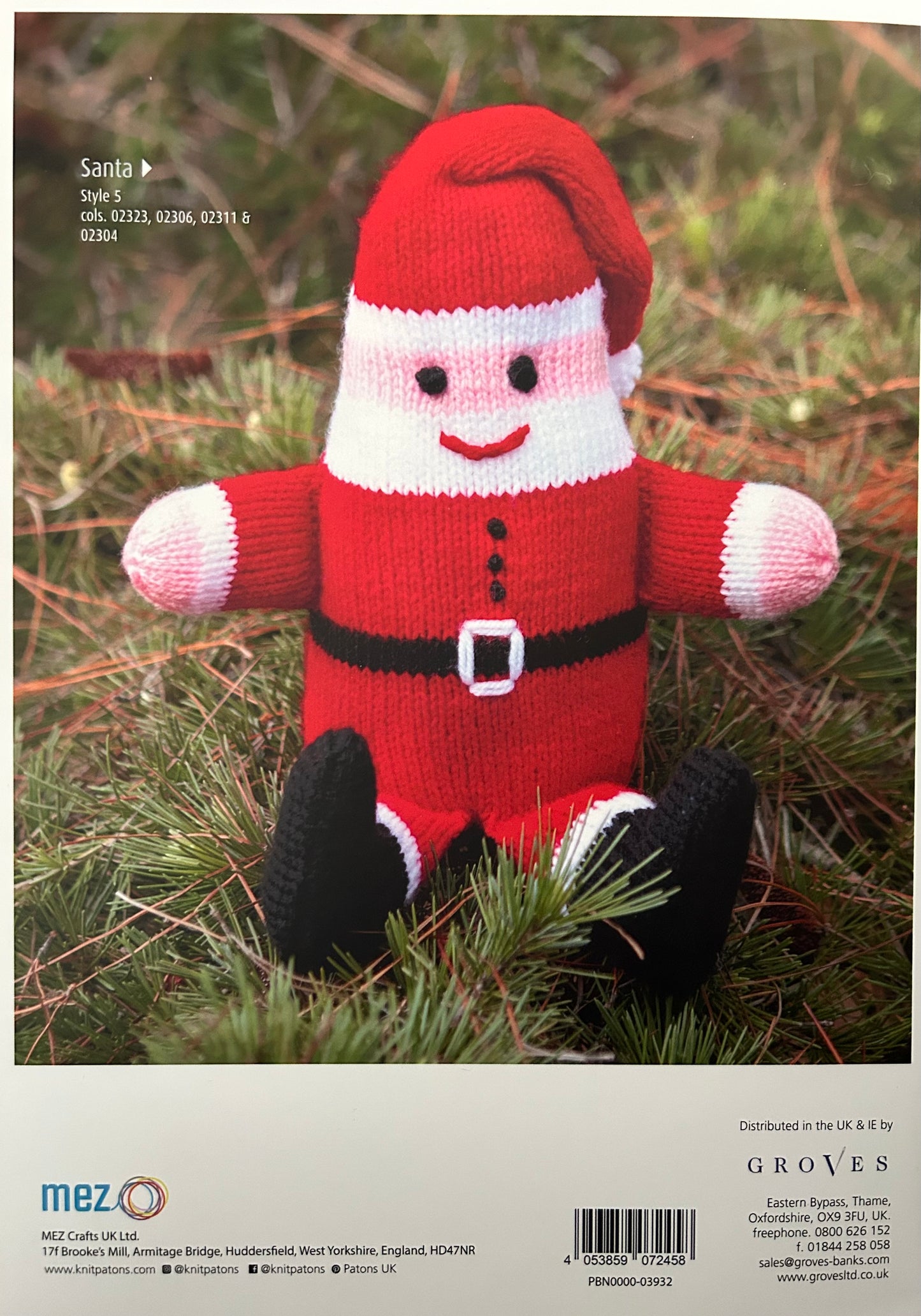 Knitting Pattern Booklet  3932 - Christmas Toys In Fab DK