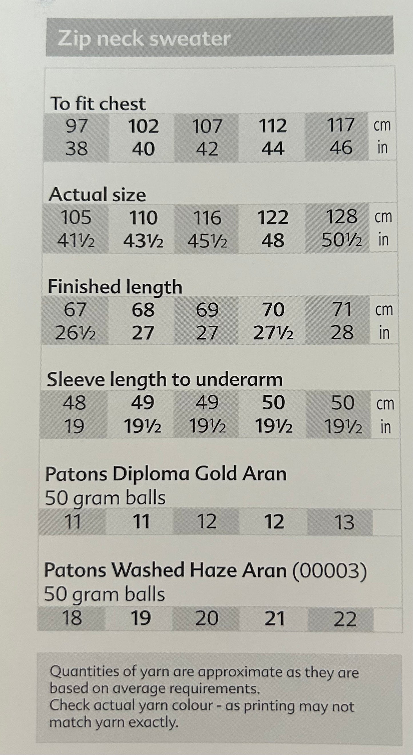 Knitting Pattern 3328 - Zip Necked Mans Sweater in Aran