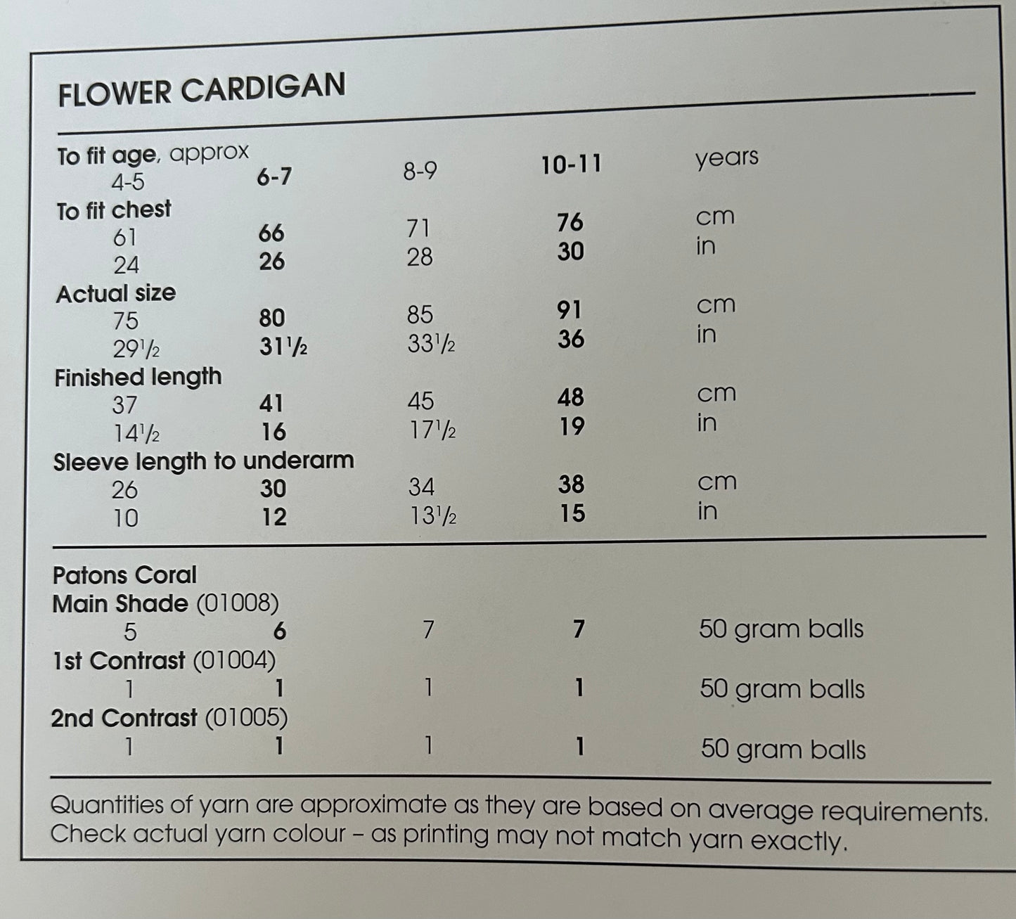 Knitting Pattern 3042 - Flower Cardigan in DK