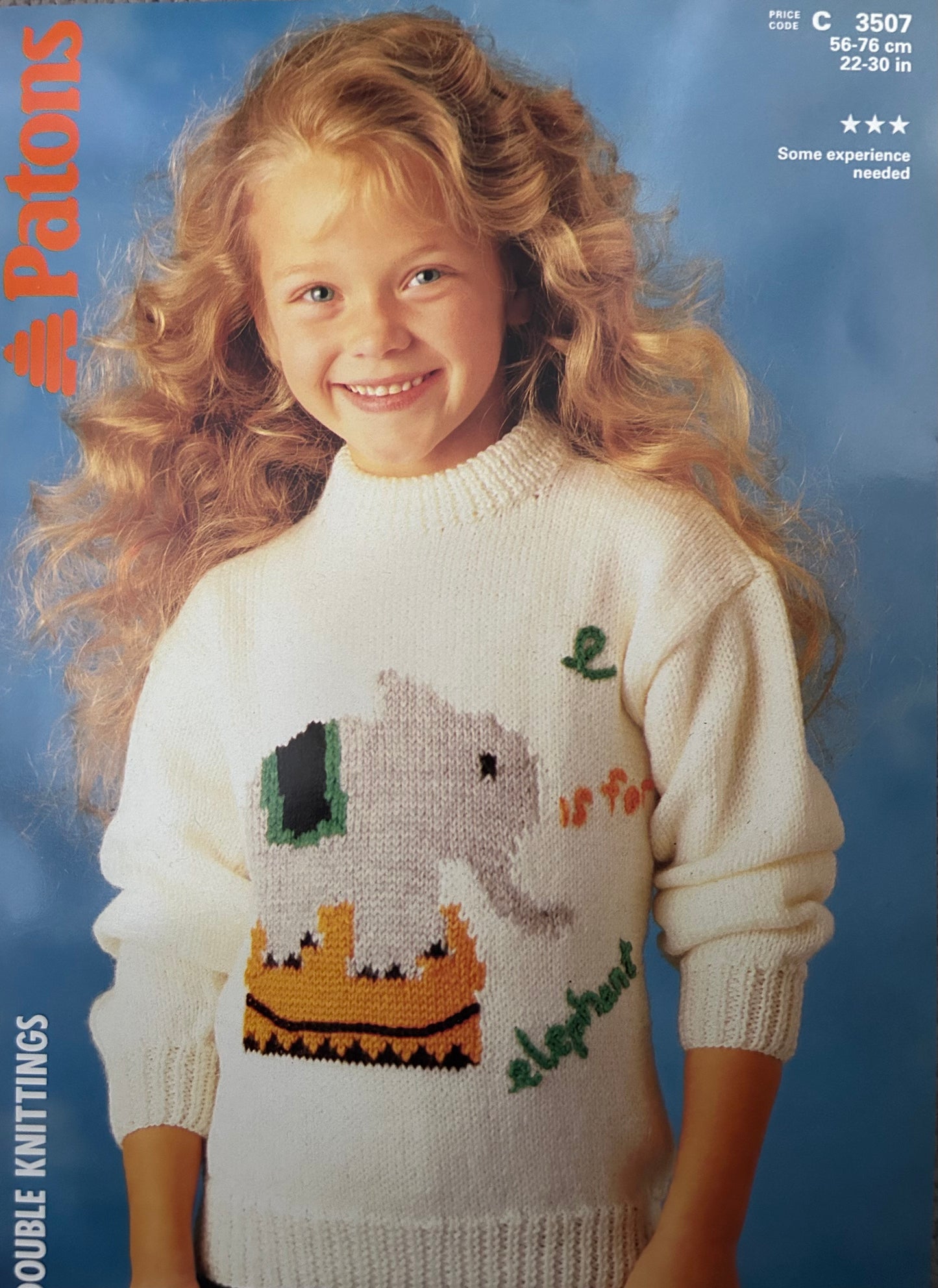 Knitting Pattern 3507 - Elephant Sweater in DK