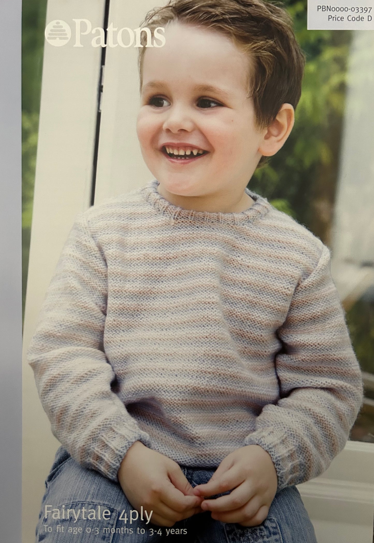 Knitting Pattern 3397 - Striped Sweater in Fairytale 4 Ply
