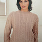 Knitting Pattern 2656 - Cabled Sweater in Cotton DK