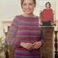 Knitting Pattern 2722 - Striped Sweater & Cardigan in Cotton DK