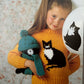 Knitting Pattern 3659 - Cat Motif Sweater in Chunky