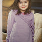 Knitting Pattern 3390 - Childs Wrap Style Cardigan in Diploma Gold 4 Ply