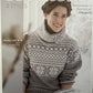 Knitting Pattern 3871 - Sweater, Sweatband & Mittens in Diploma Gold DK