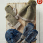 Knitting Pattern 8107 - Womens Hats & Mittens in Harrap Tweed DK