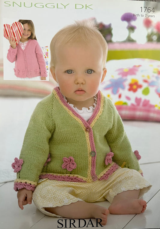 Knitting Pattern 1764 - Cardigan in Snuggly DK