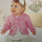 Knitting Pattern 1446 - Cardigan & Blanket in Snuggly Baby Speckle DK