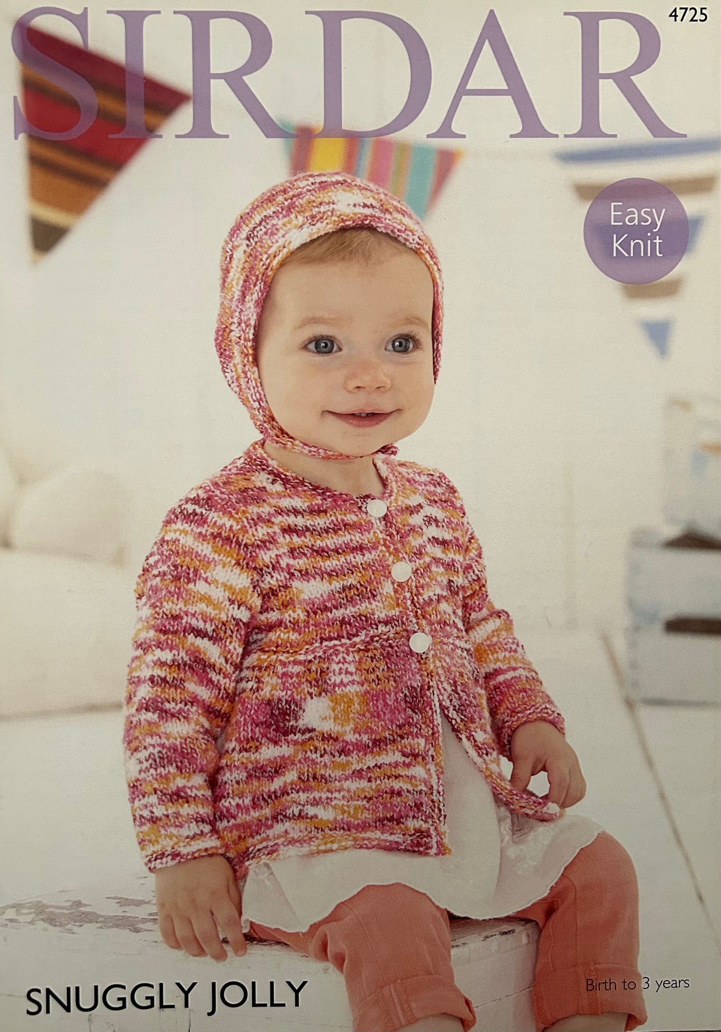 Knitting Pattern 4725 - Jacket & Bonnet in Snuggly Jolly DK