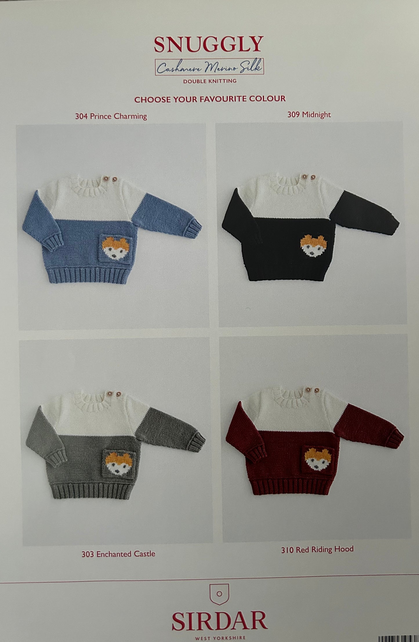 Knitting Pattern 5384 - Fox Sweater in Snuggly Cashmere Merino Silk DK