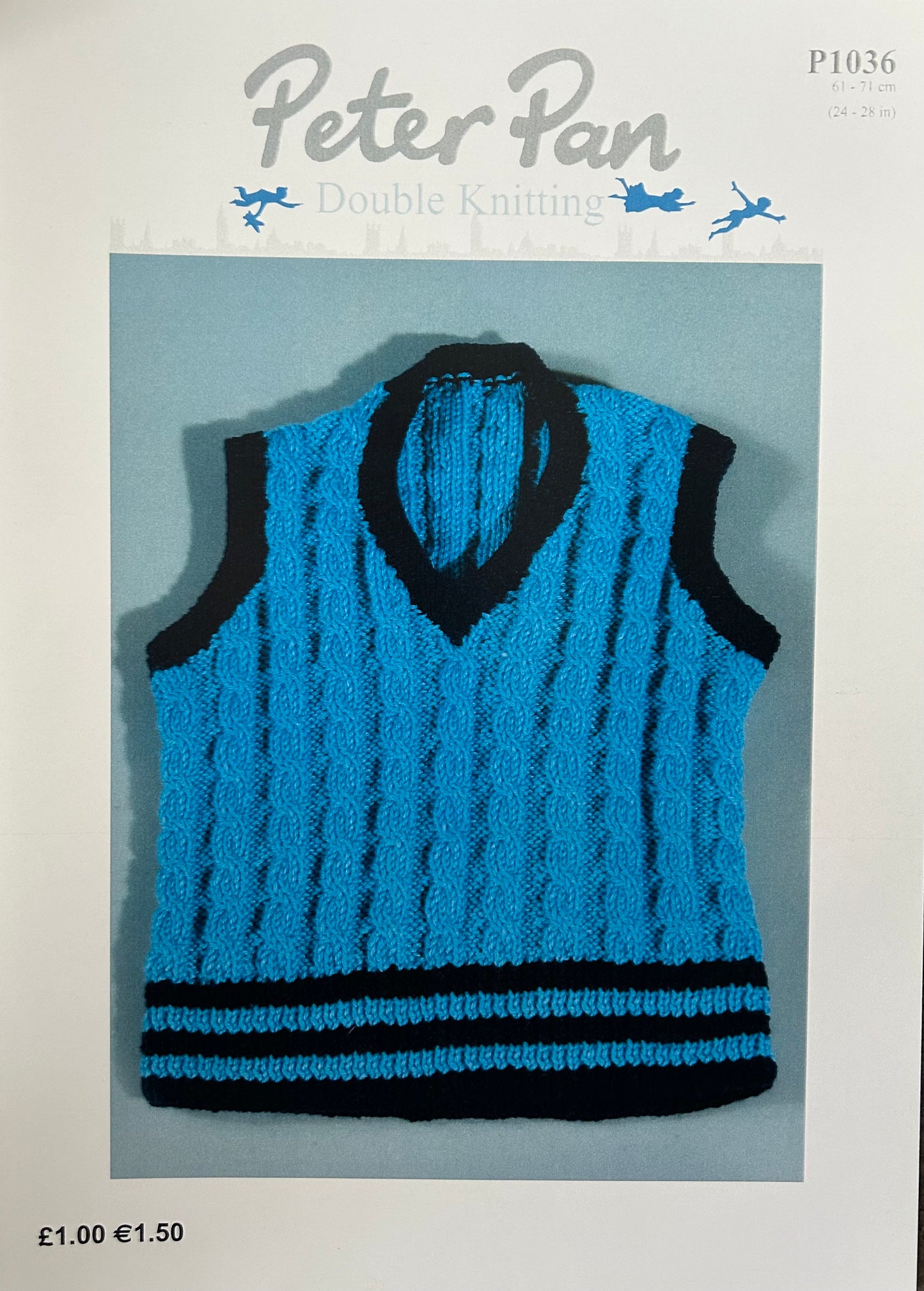 Knitting Pattern P1036 - Childs Tank Top in Peter Pan DK