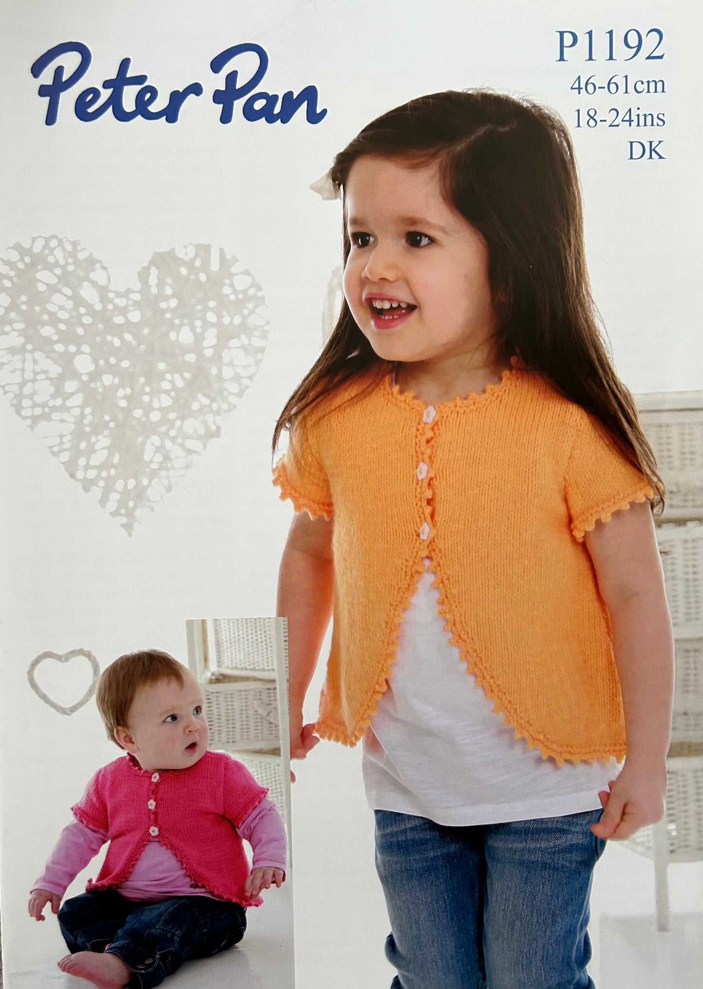 Knitting Pattern P1192 - Flared Bolero in Peter Pan DK