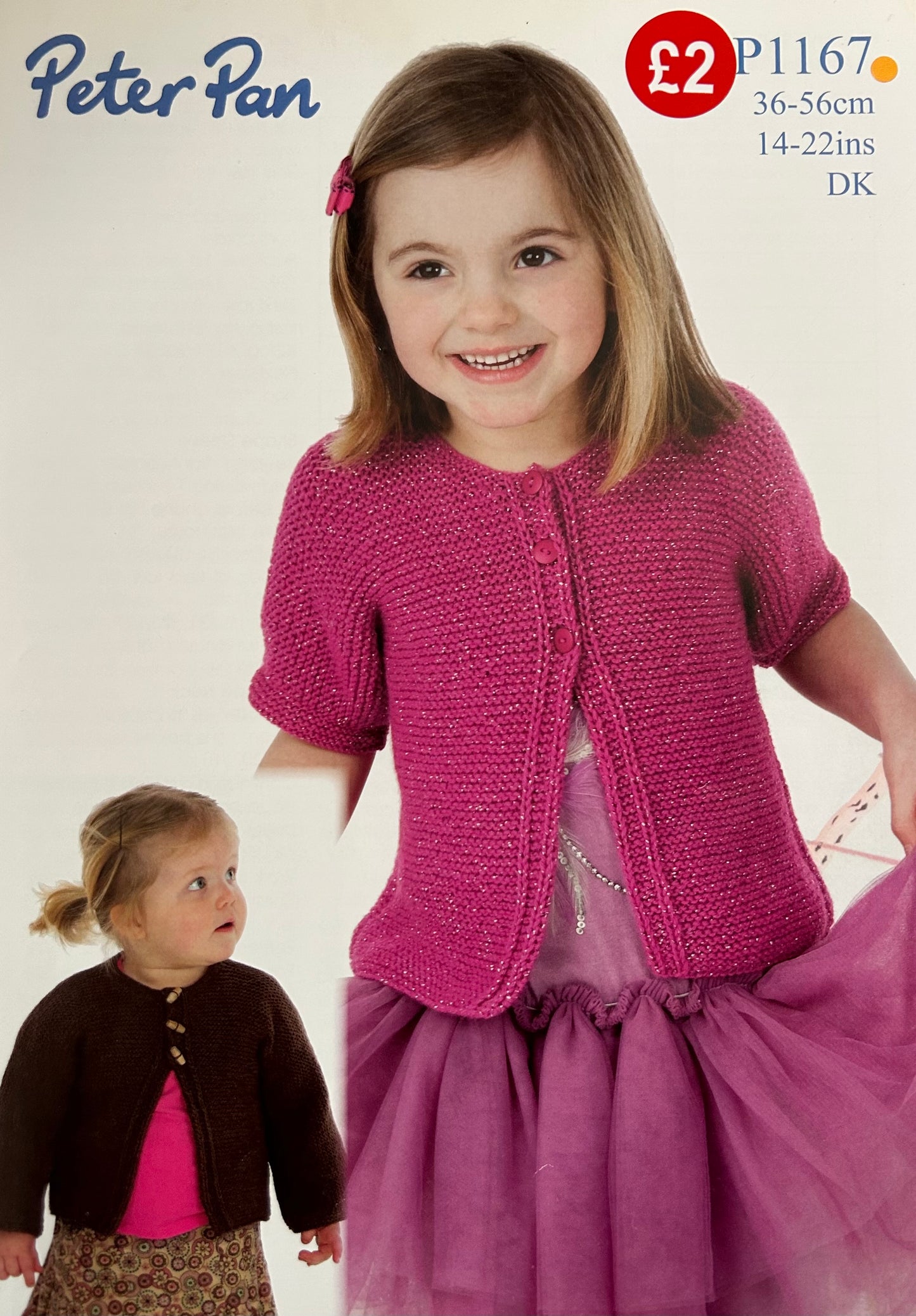 Knitting Pattern P1167 - Kimono Style Cardigan in Peter Pan DK