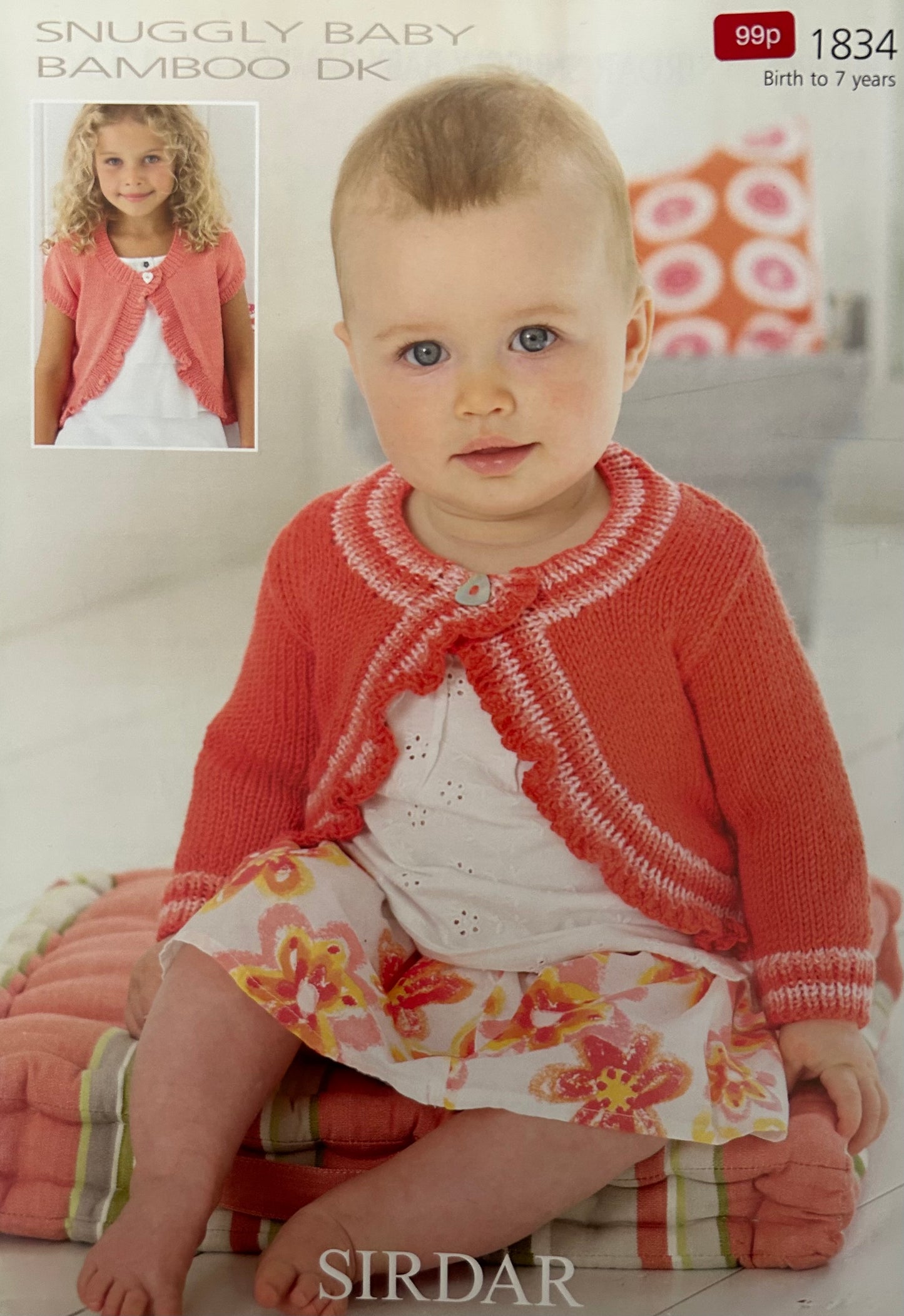 Knitting Pattern 1834 - Boleros in Snuggly Baby Bamboo DK